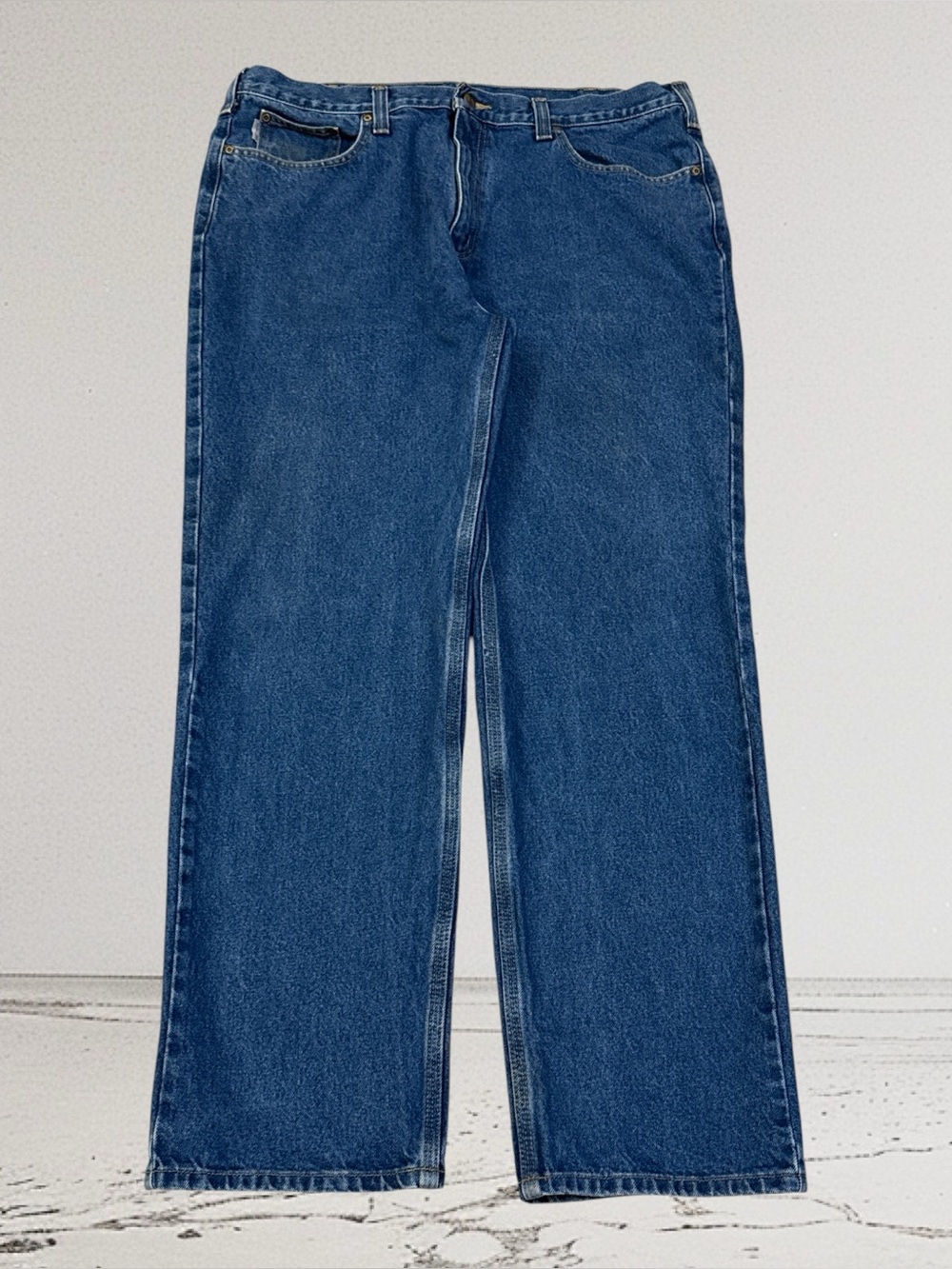 Carhartt Men's Medium Washed Relaxed Fit Blue Jeans Size 40x32